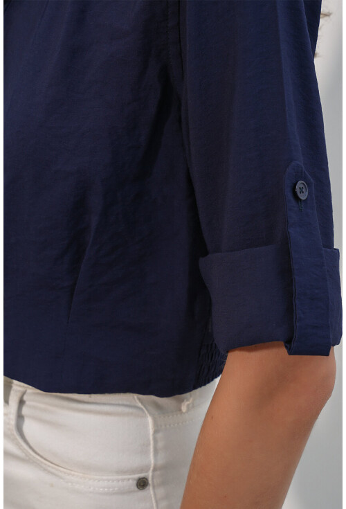 Kadın Crop Oversize Gömlek 20390