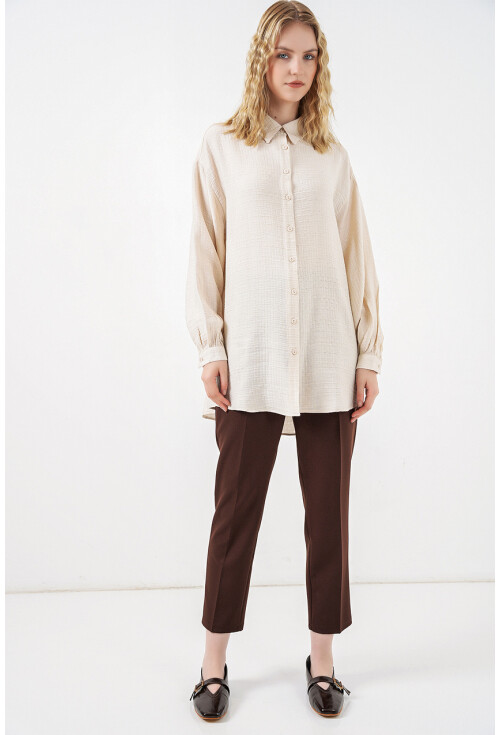 Kadın Dokulu Oversize Tunik 5989