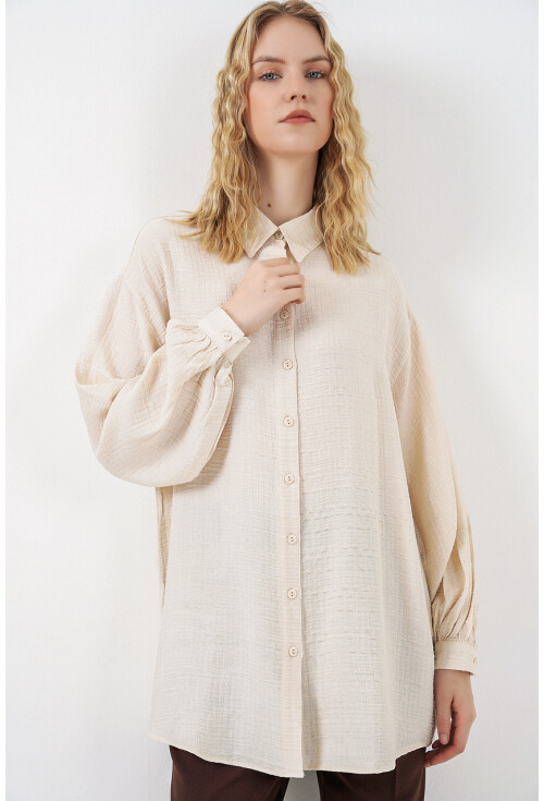 Kadın Dokulu Oversize Tunik 5989