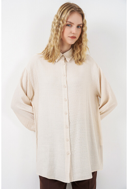 Kadın Dokulu Oversize Tunik 5989