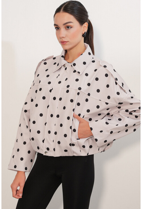 Kadın Oversize Deri Ceket 1055