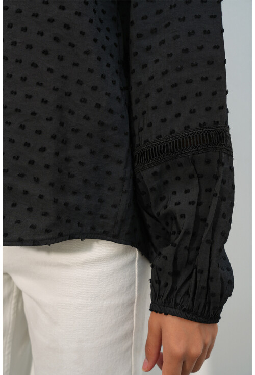 Kadın Oversize Desenli Gömlek 20379