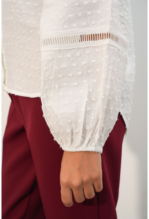 Kadın Oversize Desenli Gömlek 20379