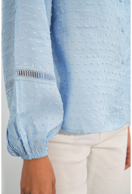 Kadın Oversize Desenli Gömlek 20379