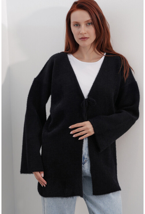 Kadın Oversize Triko Hırka 15972