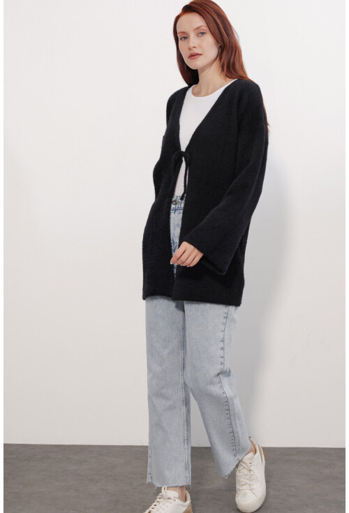 Kadın Oversize Triko Hırka 15972