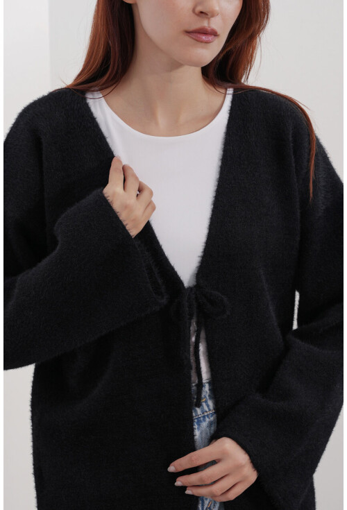 Kadın Oversize Triko Hırka 15972
