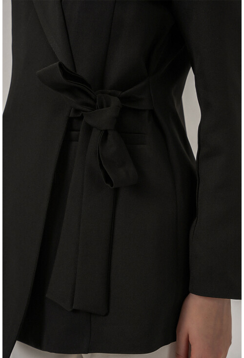 Kadın Yandan Bağlamalı Blazer Ceket 0750