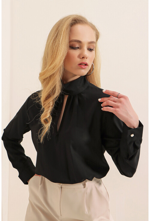 0418 Pencere Detaylı Bluz