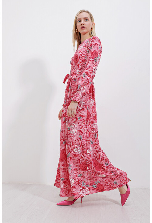 1525 Örme Tesettür Elbise