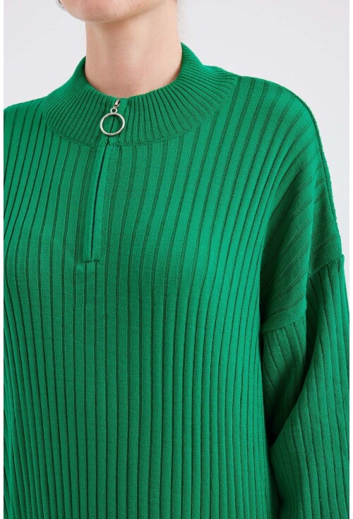 15839 Boydan Triko Elbise