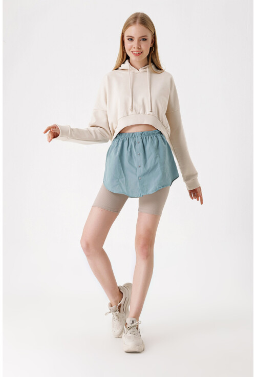 1888 Sweatshirt Ve Kazak Altı Gömlek Etek