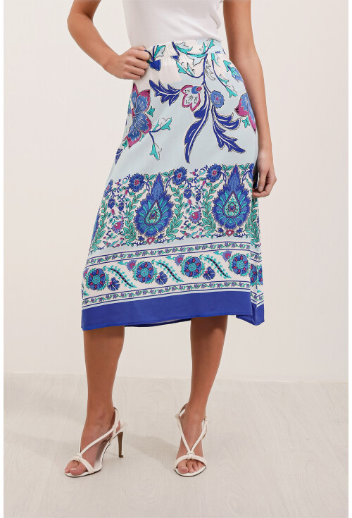 1899 Patterned Midi Skirt