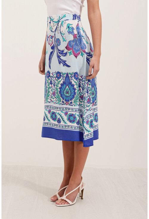1899 Patterned Midi Skirt