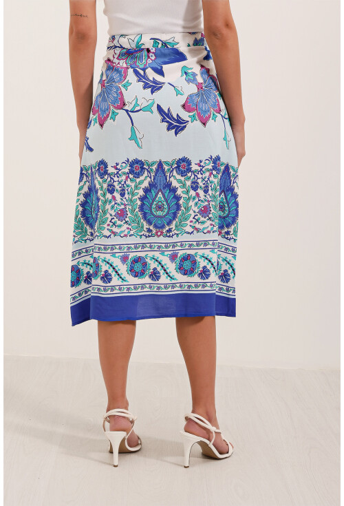 1899 Patterned Midi Skirt