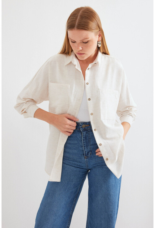 20126 Oversized Linen Shirt