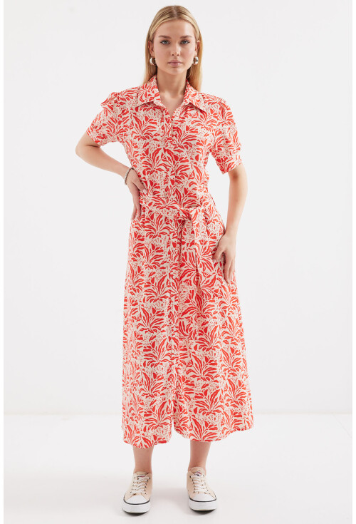 2213 Short Sleeve Viscose Dress