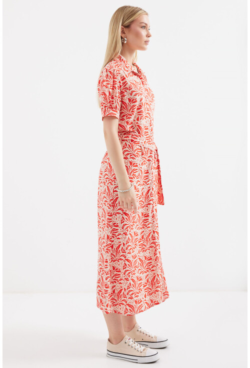 2213 Short Sleeve Viscose Dress