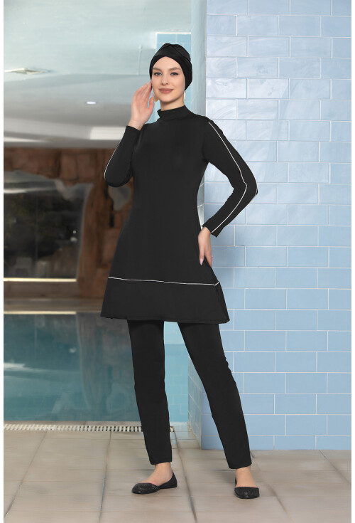 Tam Kapalı Likralı Tesettür Mayo 15871