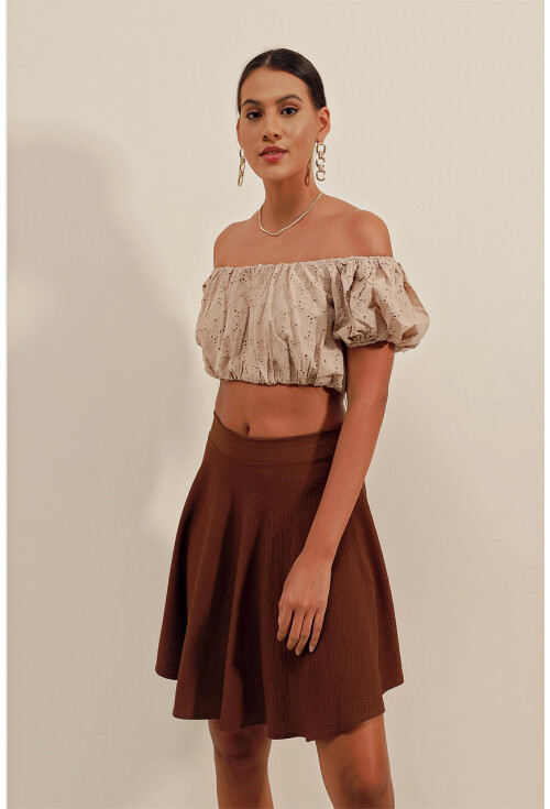 1885 Flared Mini Skirt
