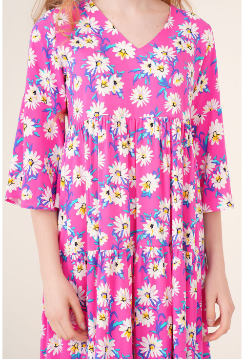 1959 Patterned Viscose Dress