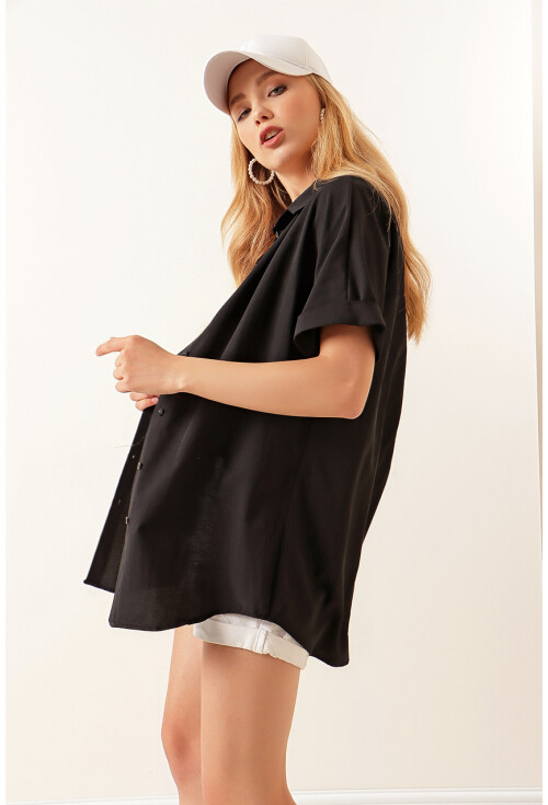 20120 Oversize Kısa Kollu Gömlek