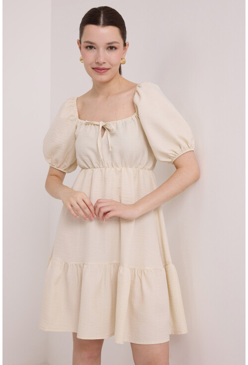 2351 Flared Poplin Dress