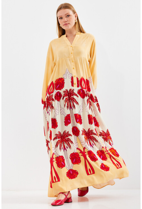 2423 Authentic Patterned Dress