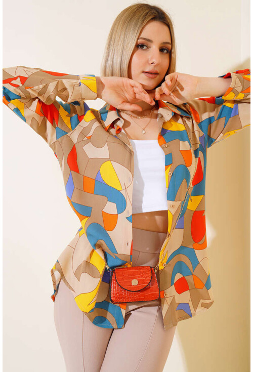3721 Graphic Patterned Shirt