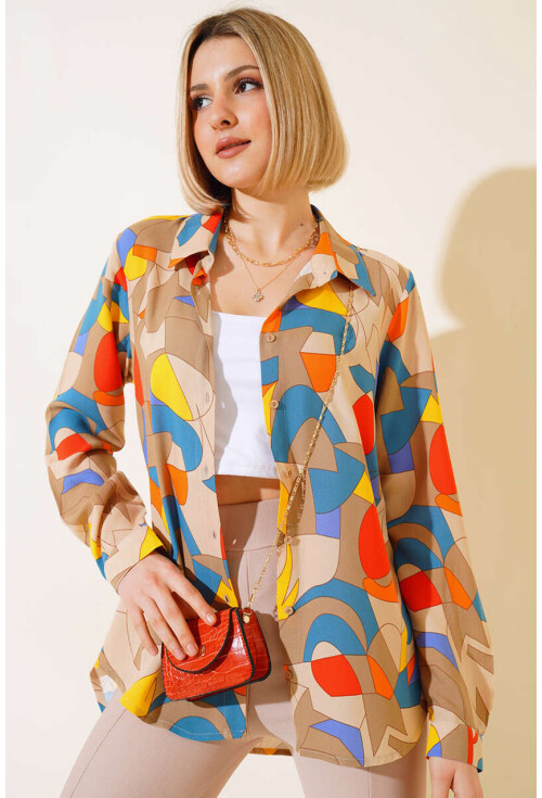 3721 Graphic Patterned Shirt