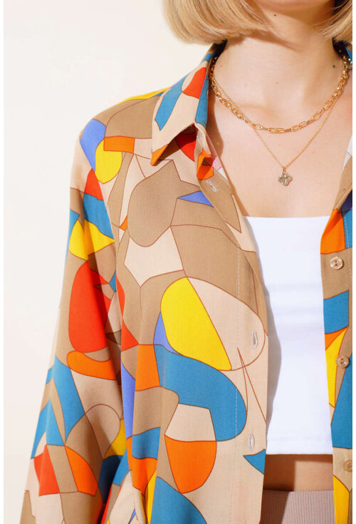 3721 Graphic Patterned Shirt