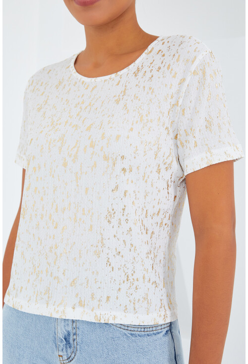 909 Womens Foil Basic T-Shirt