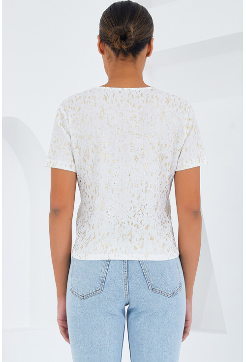 909 Womens Foil Basic T-Shirt