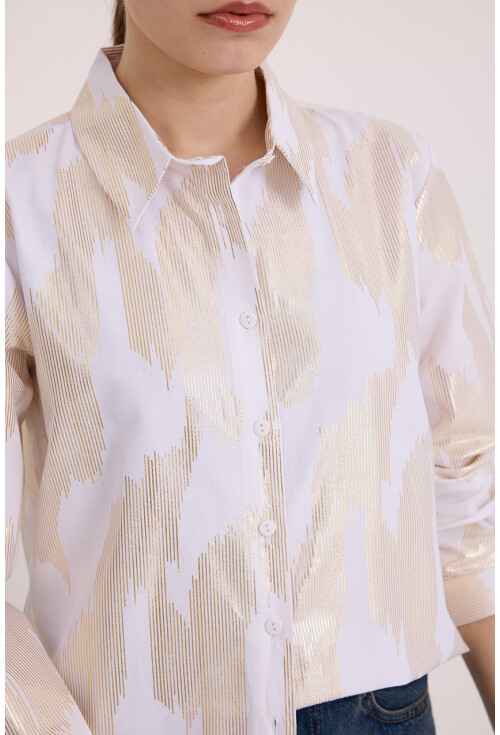Womens Shirt With Foil Pattern 20253