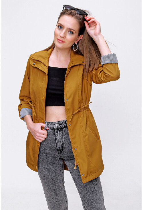 10322 Trench Coat With Drawstring Waist