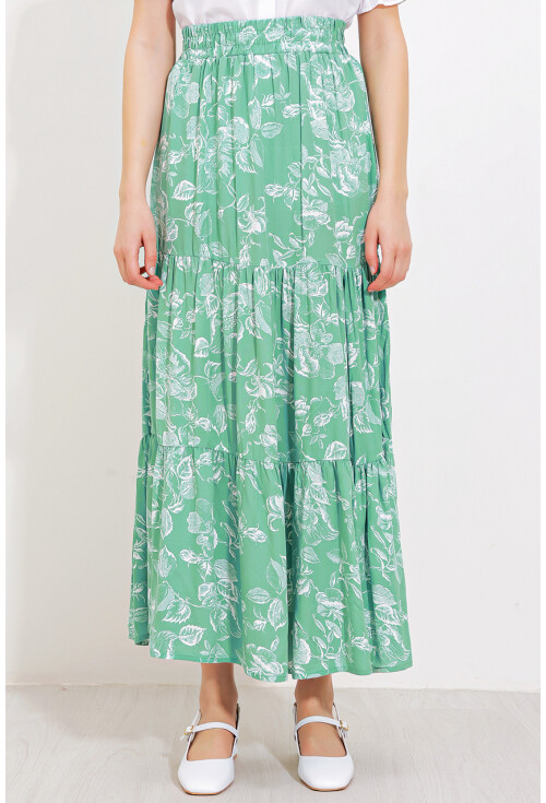 1898 Long Skirt With Pattern