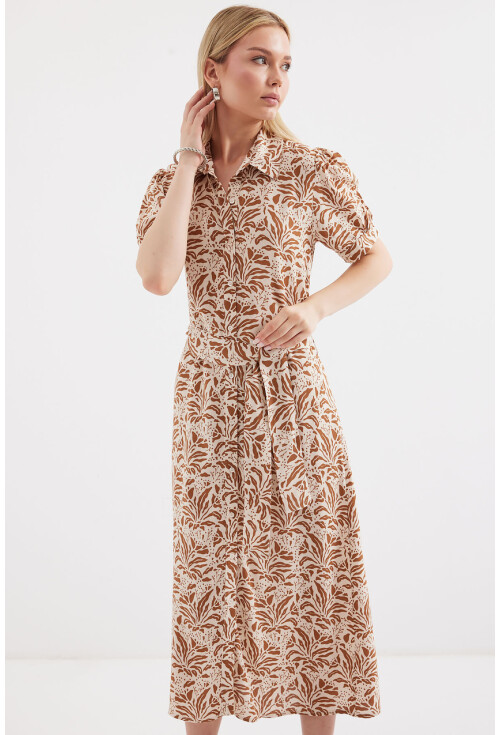 2213 Short Sleeve Viscose Dress