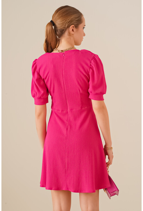 2339 Square Neck Knit Dress