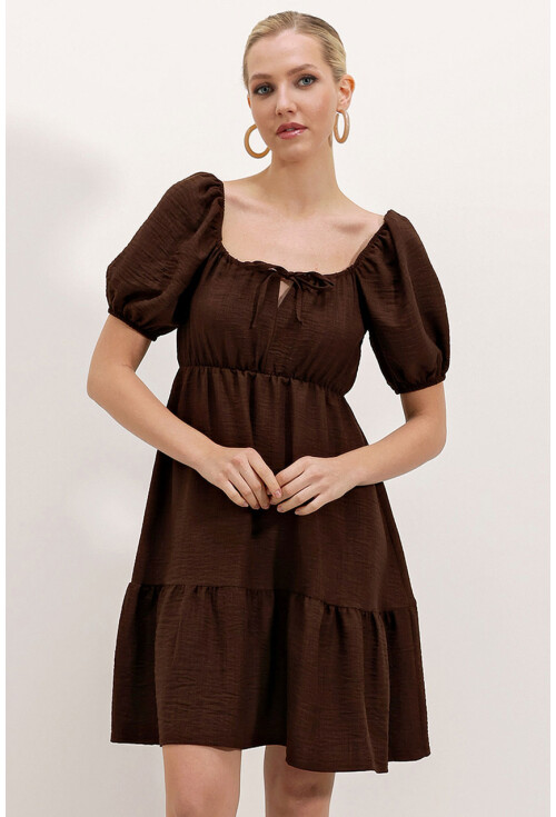 2351 Flared Poplin Dress