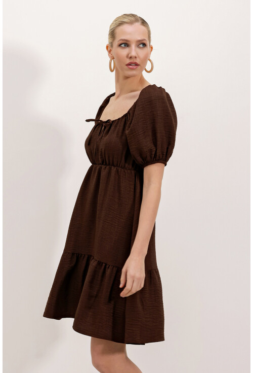 2351 Flared Poplin Dress