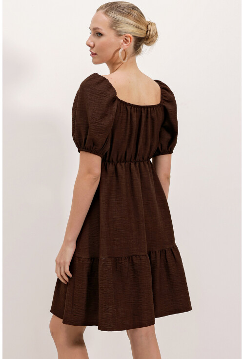 2351 Flared Poplin Dress