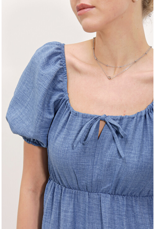 2351 Kloş Poplin Elbise