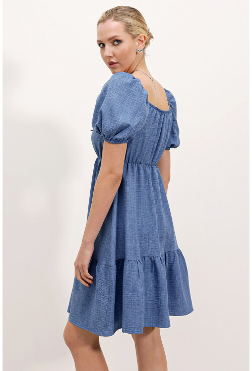 2351 Kloş Poplin Elbise