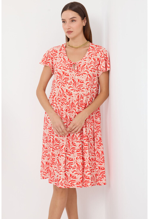 2352 V-Neck Short Dress