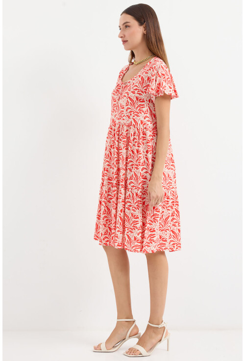 2352 V-Neck Short Dress