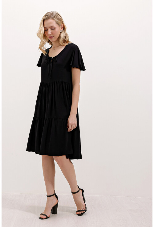 2352 V-Neck Short Dress
