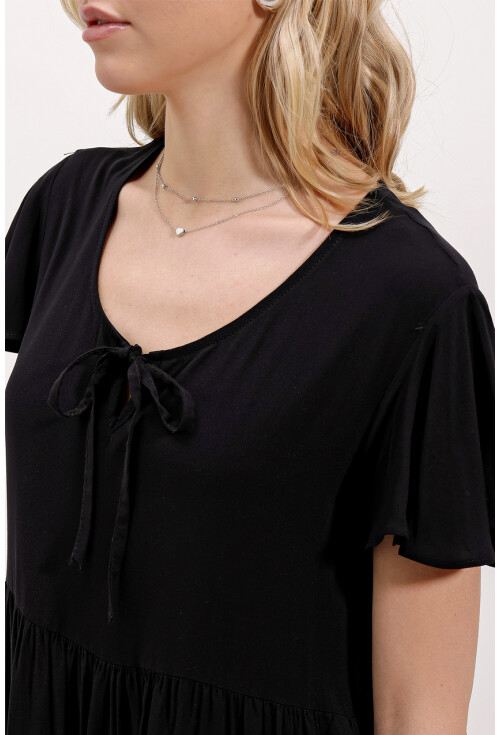 2352 V-Neck Short Dress