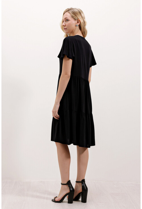 2352 V-Neck Short Dress