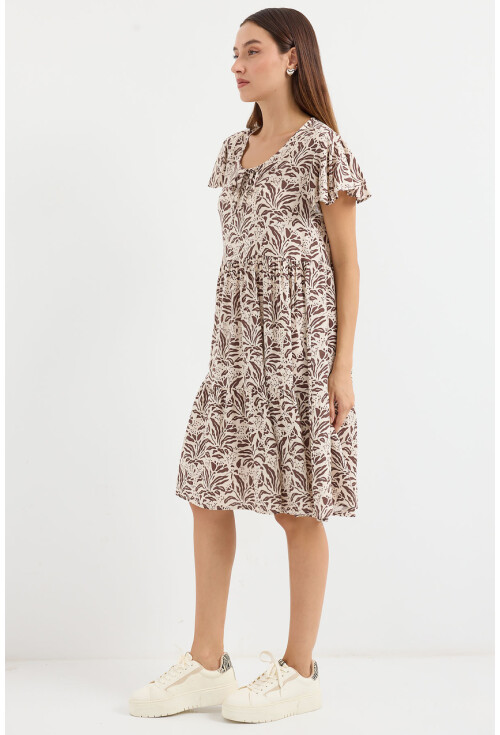 2352 V-Neck Short Dress