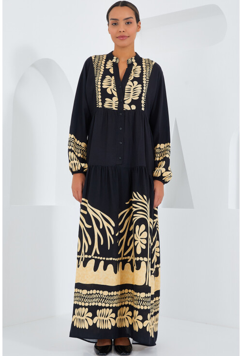 2423 Authentic Patterned Dress